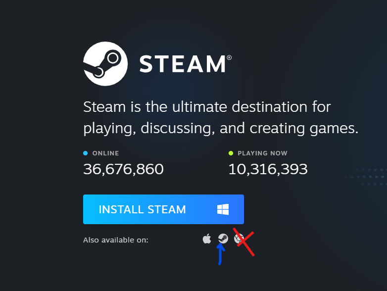 Steam Logo Button